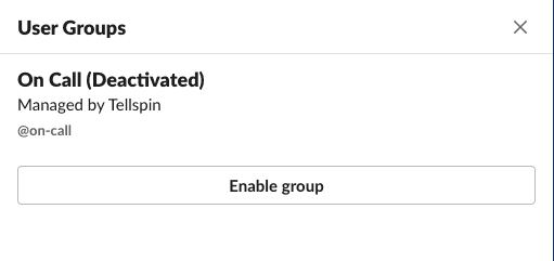 Enable user group